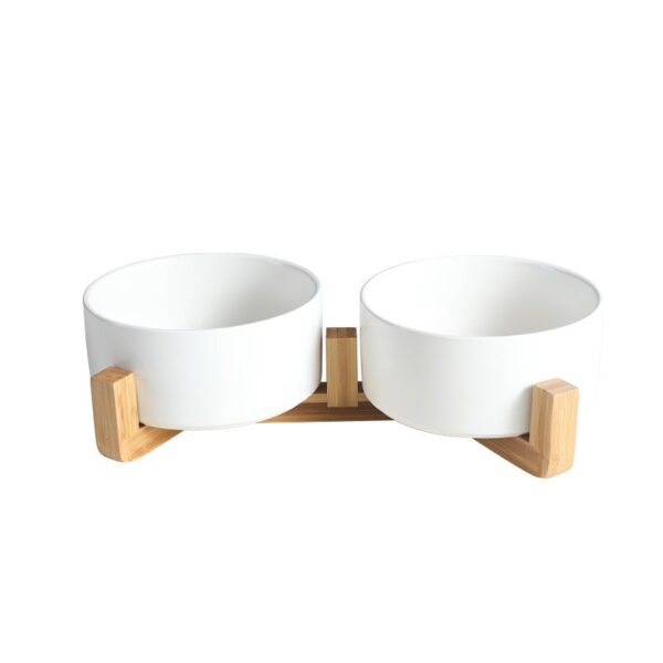 Ceramic double bowl (6 colors) - Image 5