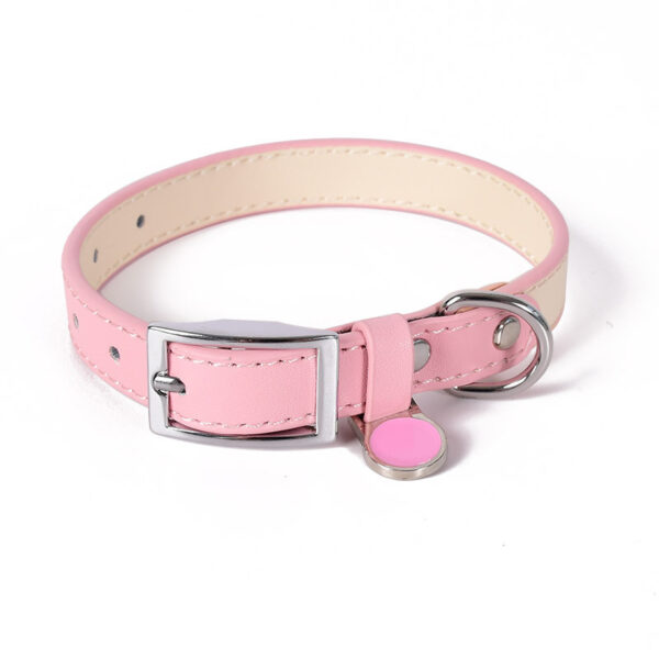 cowhide pet collar (5 colors) - Image 3