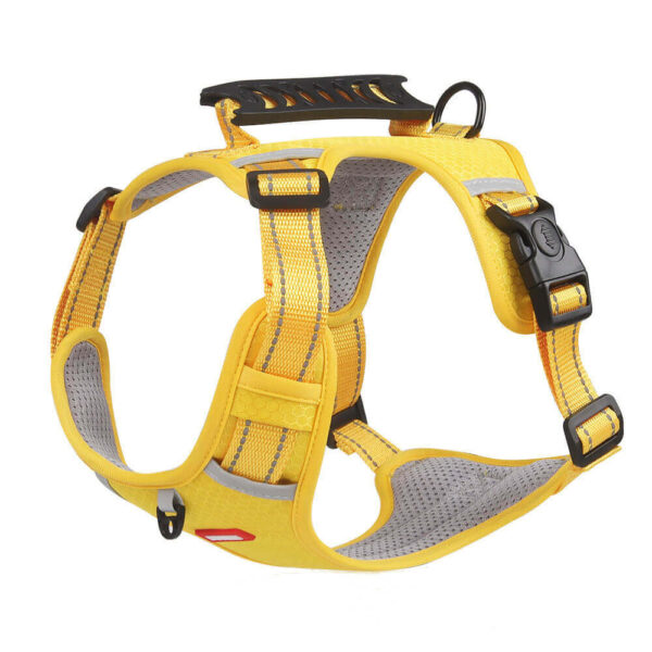 Durability and Shape Retention: Harness made from high quality materials that are resistant to deformation. This ensures that the harness maintains its shape and structure even with regular use. Comfort and Breathability: Soft and light weight materials that won't weigh your pet down or cause discomfort. Breathable fabrics can help prevent overheating during walks or activities. Adjustable Fit: A harness with adjustable buckles allows you to customize the fit for your pet. This ensures a snug and secure fit, preventing any discomfort or potential escape. Bright Colors and Innovative Styles: Harness with bright colors and unique patterns. This adds a touch of style and allows your pet to stand out. Additionally, innovative designs offer features like reflective strips for added visibility during nighttime walks.